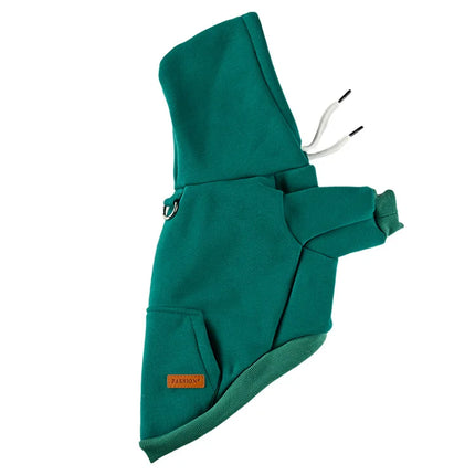 Sudadera con capucha con forro polar interior para perros