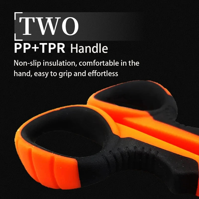 Tijeras multiusos ergonómicas de acero inoxidableTijerasHardware > Tools > Cutters > Handheld Metal Shears & Nibblers