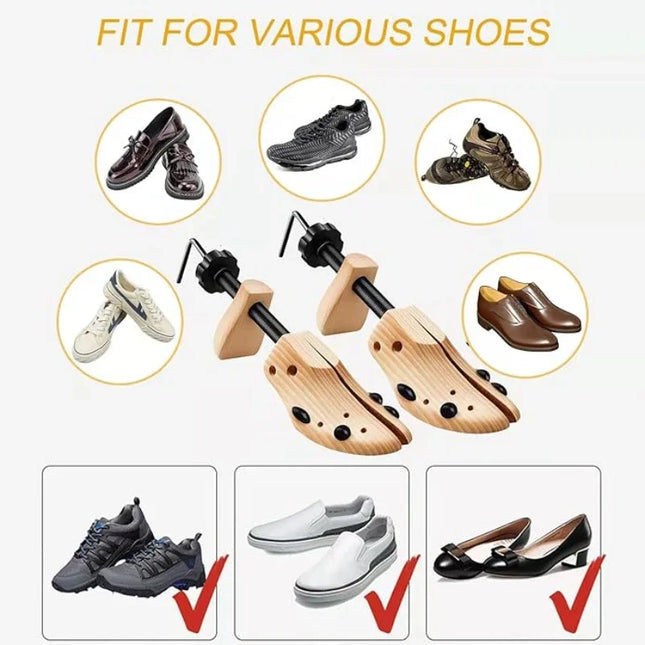 Horma ajustable de madera para ensanchar zapatosAccesoriosHome & Garden > Household Supplies > Shoe Care & Tools > Shoe Trees & Shapers > Shoe Trees