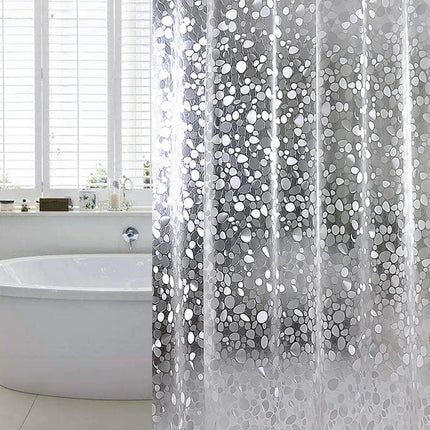 PEVA pebble shower curtain