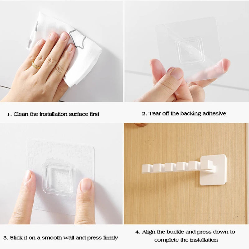 Perchero con 6 ganchos para gorrasColgadores