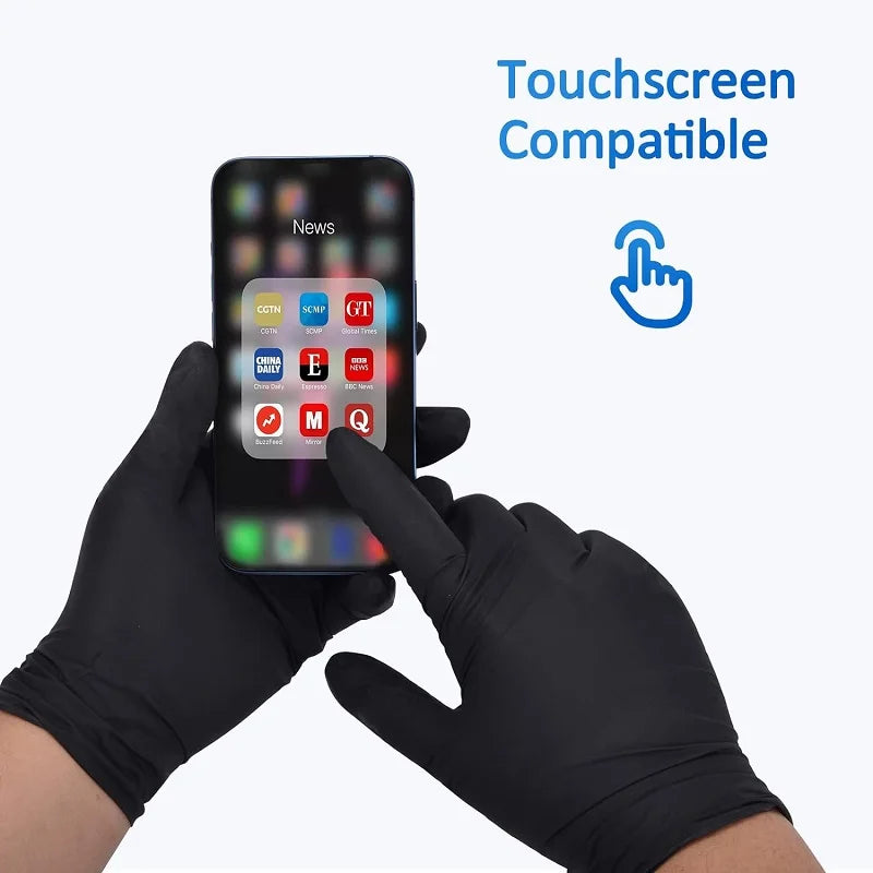 Guantes de nitrilo negros desechables para cocina y limpiezaGuantesHome & Garden > Household Supplies > Household Cleaning Supplies > Cleaning Gloves