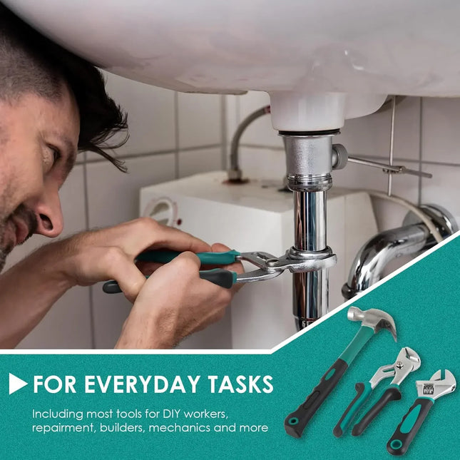 Maletín de herramientas 198 piezas | Juego universal con carraca, vasos y destornilladores para hogar y cocheMaletinesHardware > Hardware Accessories > Tool Storage & Organization > Tool Boxes > Hand Carry Tool Boxes