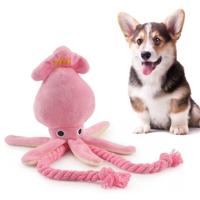 Peluche de cuerda con forma de pulpo