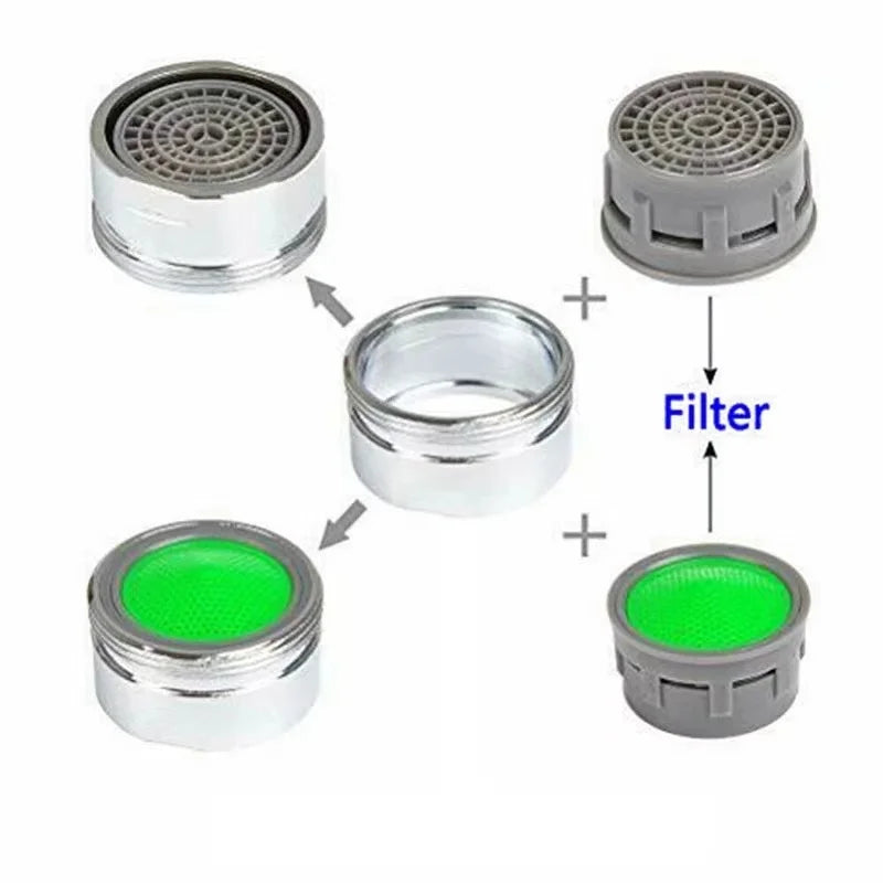 Aireadores antisalpicaduras para grifo M24 – Latón cromado con filtro ABS, ahorro de agua y boquilla universal, pack 2 unidadesAireadoresHardware > Plumbing > Plumbing Fixture Hardware & Parts > Faucet Accessories > Faucet Aerators