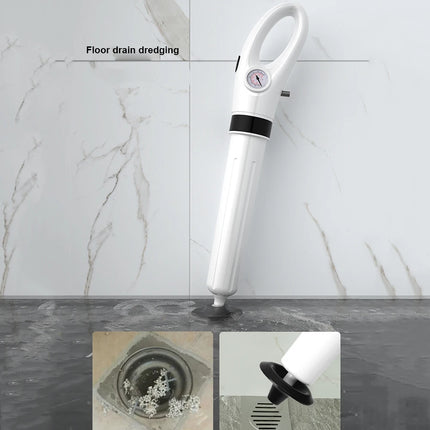 Pressure plunger for toilet pipe