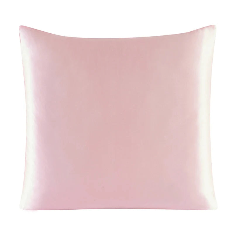 Funda de cojines de seda con cremallera diferentes tamaños y colores sólidosFundasHome & Garden > Decor > Chair & Sofa Cushion Covers