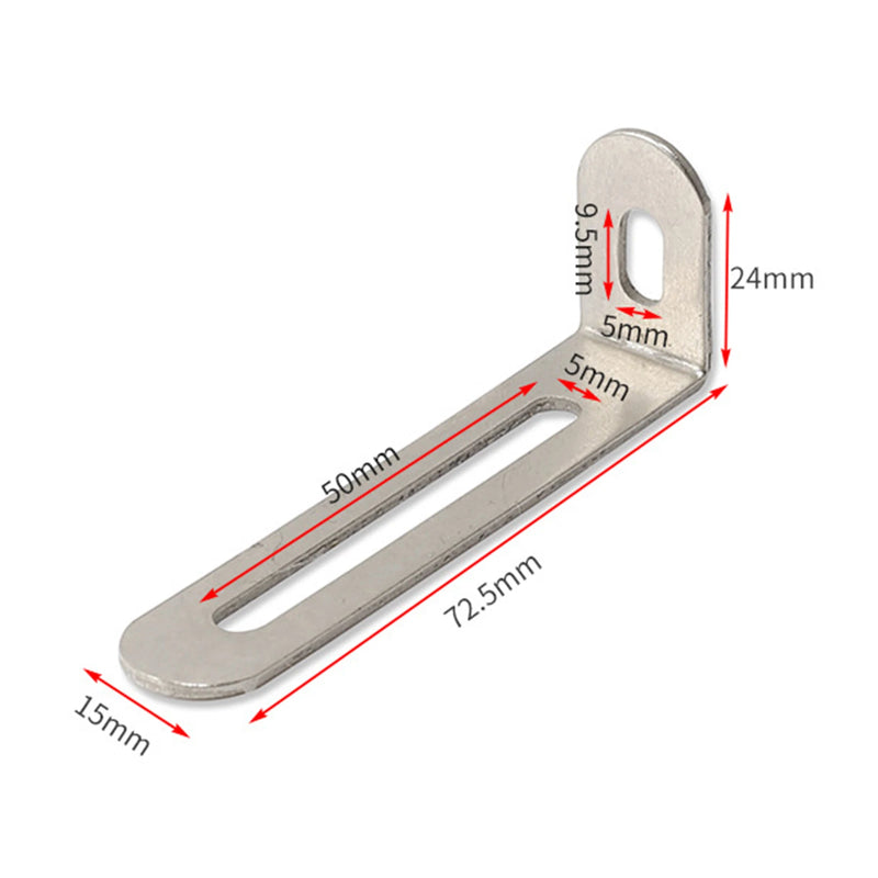 Juego de 4 soportes angulares ajustables en forma de LSoportesHardware > Hardware Accessories > Brackets & Reinforcement Braces