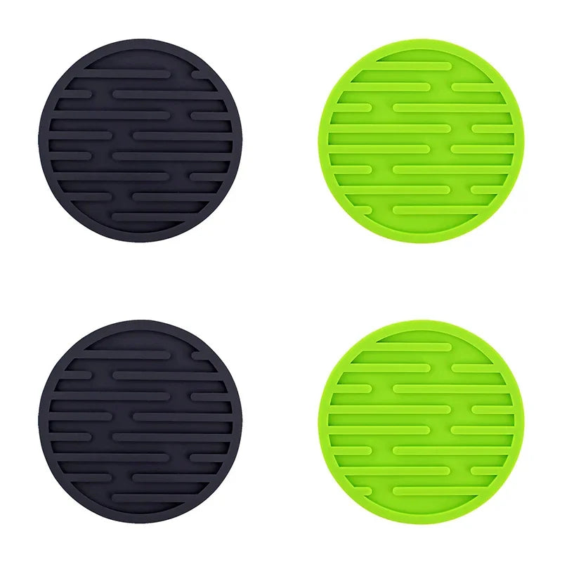 Set de 4 posavasos redondos de silicona antideslizantes de 10 cmPosavasosHome & Garden > Kitchen & Dining > Barware > Coasters