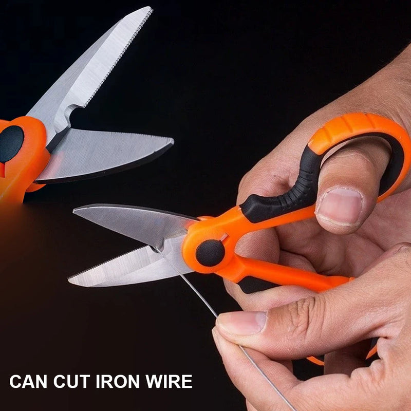 Tijeras multiusos ergonómicas de acero inoxidableTijerasHardware > Tools > Cutters > Handheld Metal Shears & Nibblers