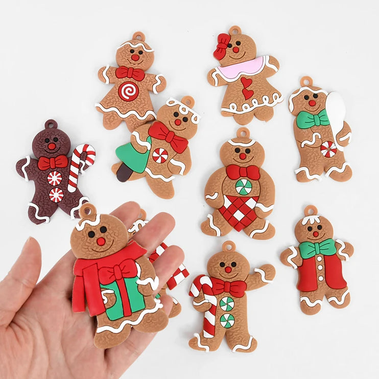 Gingerbread man decorations for Christmas tree