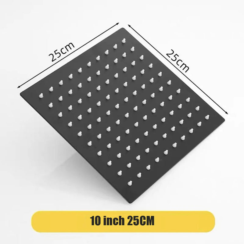 Plato rociador de baño con efecto lluvia, acero inoxidable, alta presiónCabezales de duchaHardware > Plumbing > Plumbing Fixture Hardware & Parts > Shower Parts > Shower Heads