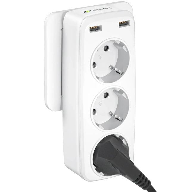 Extensor de enchufe de pared 5 en 1 (3 tomas + 2 USB) 4000 W 16 ARegletasElectronics > Electronics Accessories > Power > Power Strips & Surge Suppressors