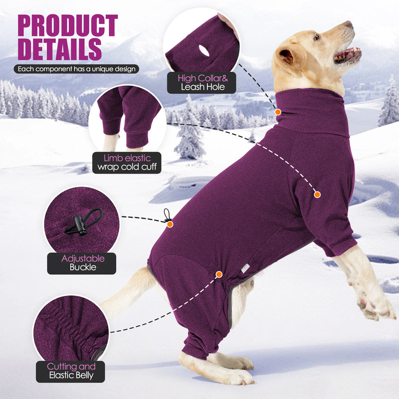 Forro polar térmico y cortavientos con cuello alto para perrosRopaAnimals & Pet Supplies > Pet Supplies > Pet Apparel