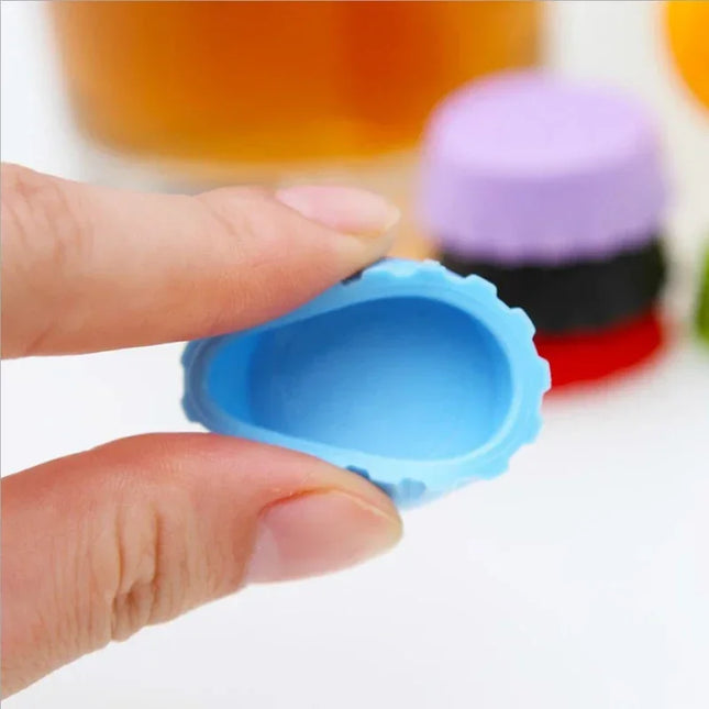 Silicone caps for bottles