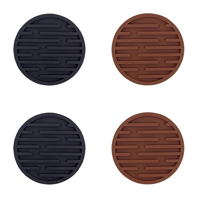 Set de 4 posavasos redondos de silicona antideslizantes de 10 cmPosavasosHome & Garden > Kitchen & Dining > Barware > Coasters