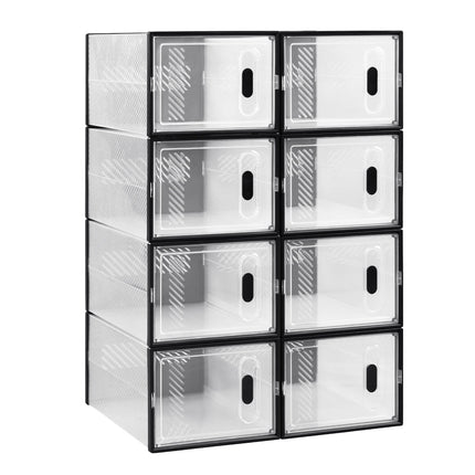 Organizador de zapatos apilable con puerta magnética (8/12/18 uds) | Cajas plegables transparentes 35×25×19 cmZapaterosHome & Garden > Household Supplies > Storage & Organization > Clothing & Closet Storage > Shoe Racks & Organizers > Shoe Organizers