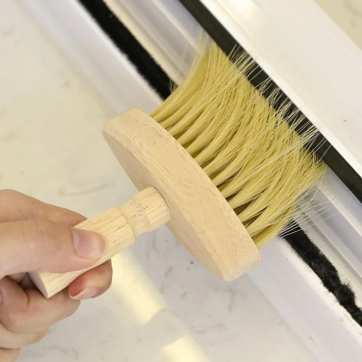 Soft wooden brush for cleaning hard-to-reach areas