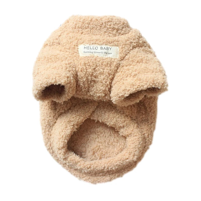 Pull d'hiver en peluche pour chiens