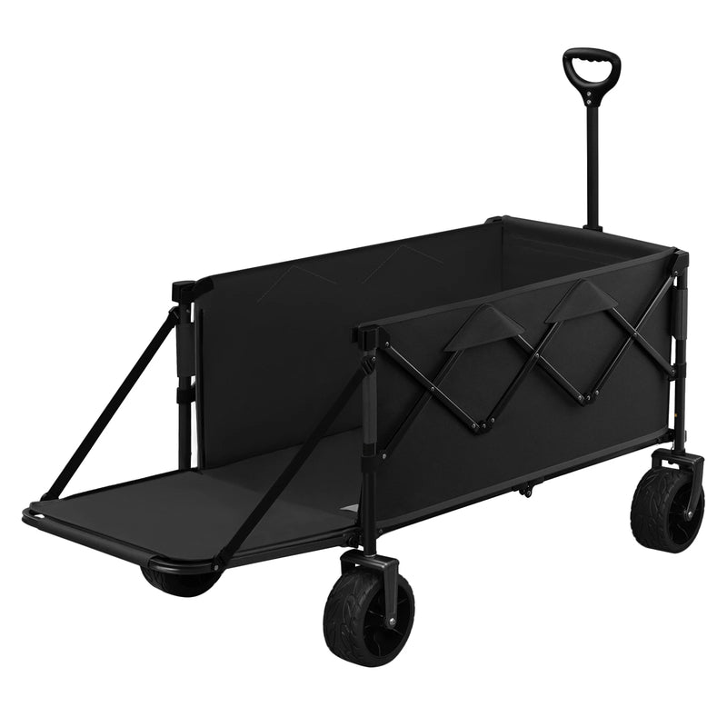 Carro de jardín plegable con ruedas y puerta trasera, 200 LCarritosHome & Garden > Lawn & Garden > Gardening > Gardening Tools > Wheelbarrows