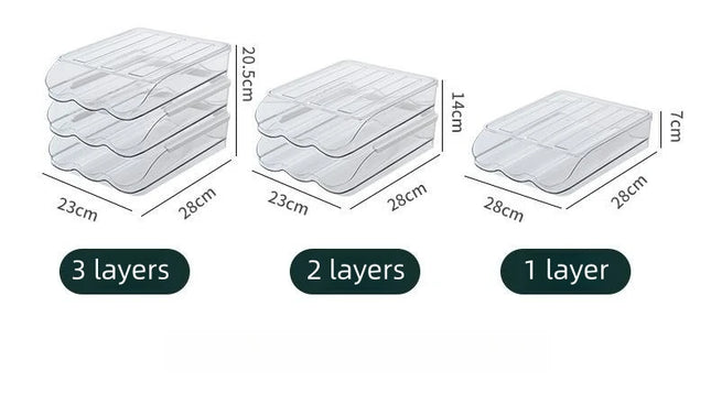 Multi-layer removable egg box