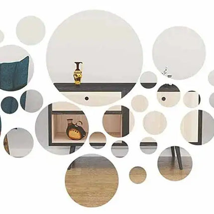 Round Mirror Wall Stickers