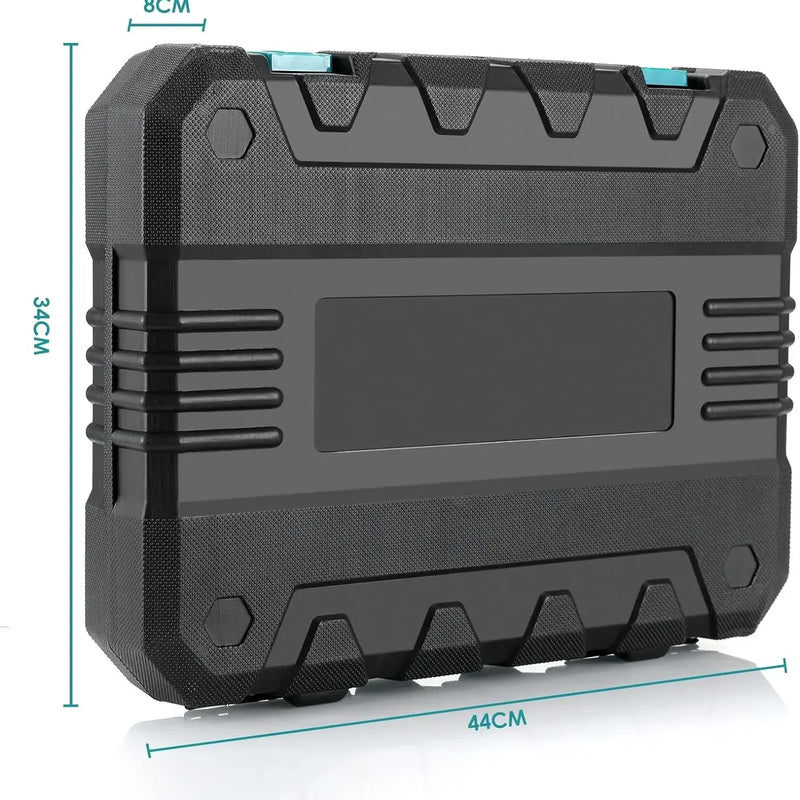 Maletín de herramientas 198 piezas | Juego universal con carraca, vasos y destornilladores para hogar y cocheMaletinesHardware > Hardware Accessories > Tool Storage & Organization > Tool Boxes > Hand Carry Tool Boxes