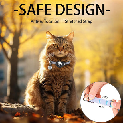 Cat collar with GPS support and QR tag