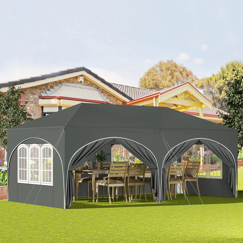 Carpa plegable 3x6 m con 6 paredes laterales, impermeable y con protección UVCarpasHome & Garden > Lawn & Garden > Outdoor Living > Outdoor Structures > Canopies & Gazebos > Canopies