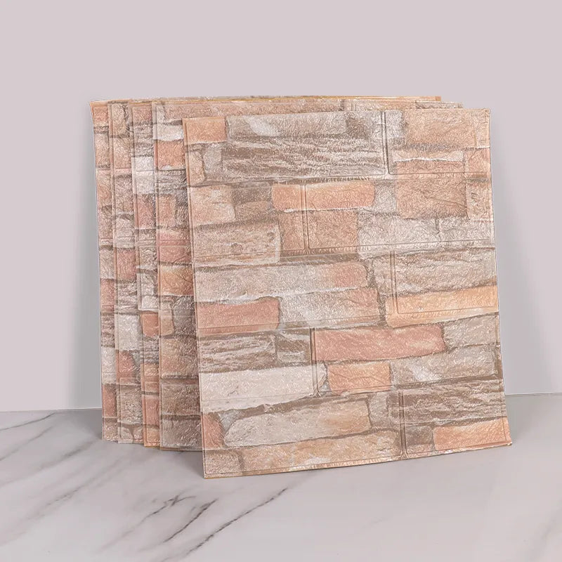 3D Decorative Self Adhesive Brick Effect Vinyl