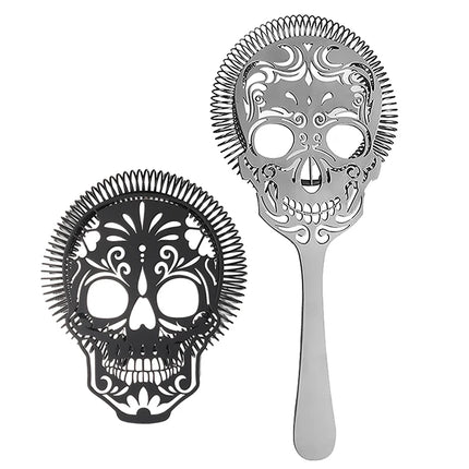 Colador de cóctel con patrón de calavera mexicana