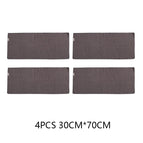 4 Pcs Brown 30x70cm