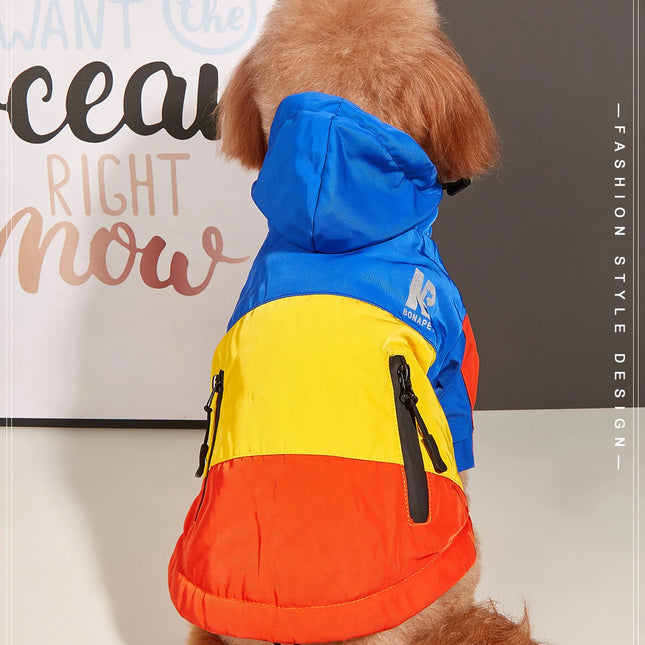 Chaqueta impermeable con forro polar interior para perros