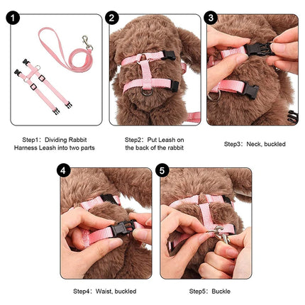 Cat harness and leash set