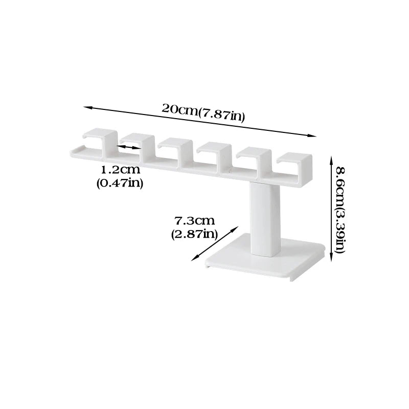 Perchero con 6 ganchos para gorrasColgadores