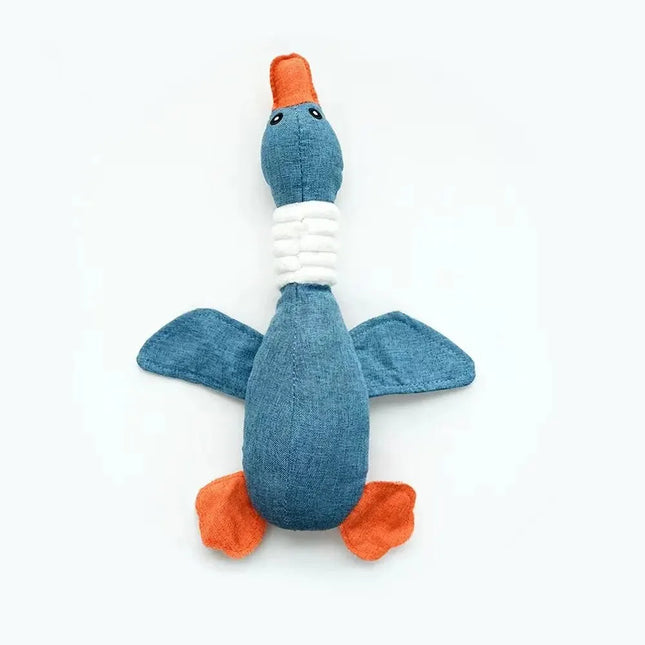 Duck Squeaky Pet Plush Toy