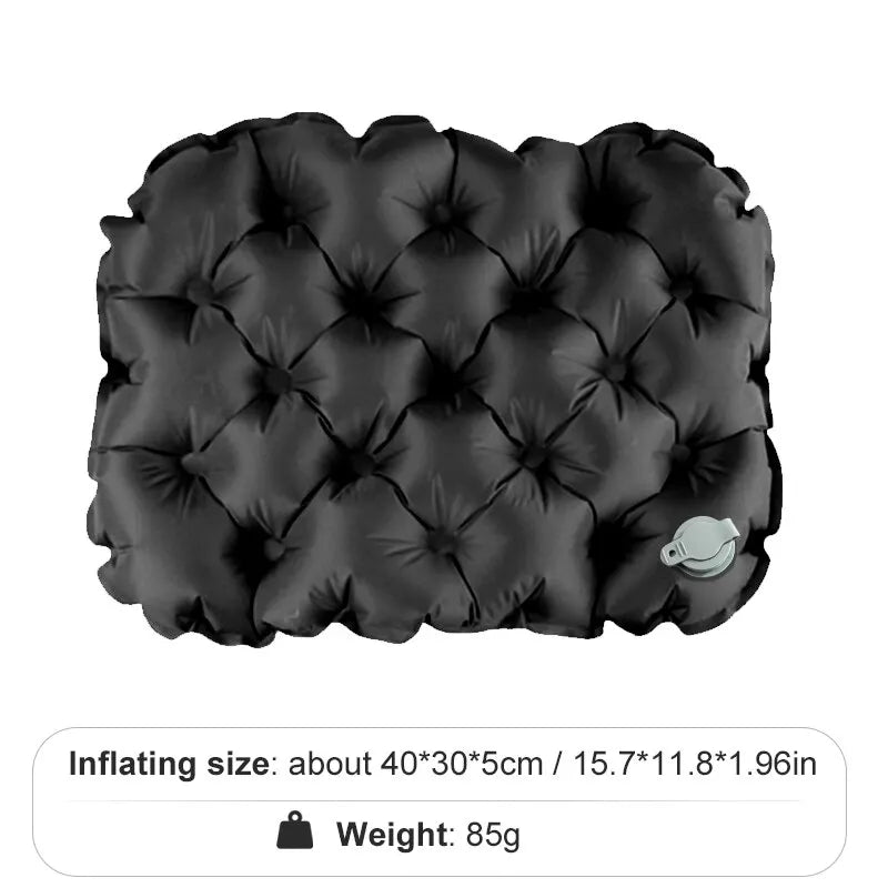 Cojín de camping inflable | Plegable 13 × 6 cm, inflado rápidoAsientosSporting Goods > Outdoor Recreation > Camping & Hiking > Camp Furniture > Air Mattress & Sleeping Pad Accessories