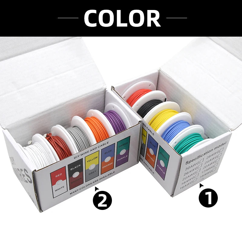 Kit de cables de silicona resistente al calorCables