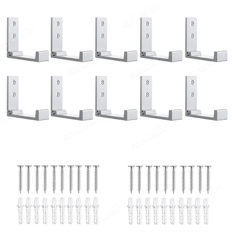 Ganchos plegables de pared de aluminioColgadoresHome & Garden > Household Supplies > Storage & Organization > Storage Hooks & Racks > Utility Hooks