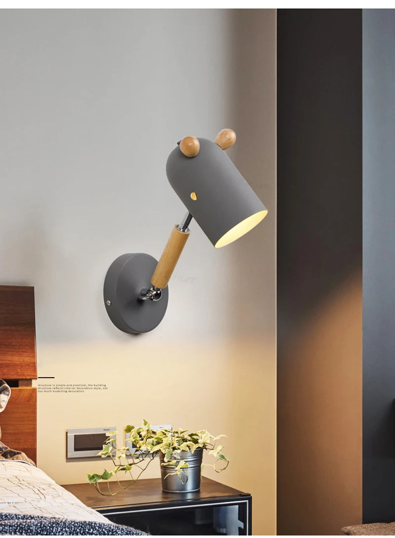 LED wall lamp with ears