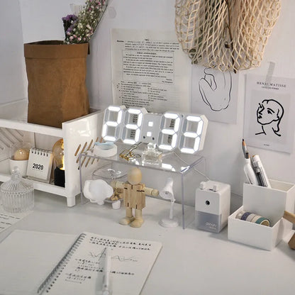 Horloge numérique LED 3D