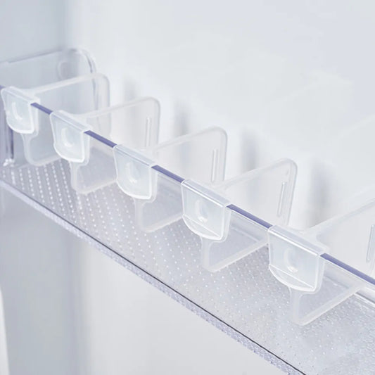 Divisor de plástico retráctil para almacenamiento de refrigerador