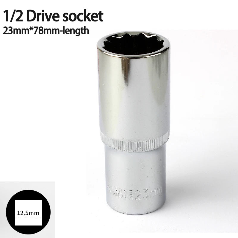 Vaso largo de impacto de 12 Puntas de 78mm 1/2Llaves de vasoHardware > Tool Accessories > Tool Sockets