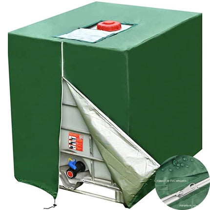 Rainwater tank protective cover with UV protection