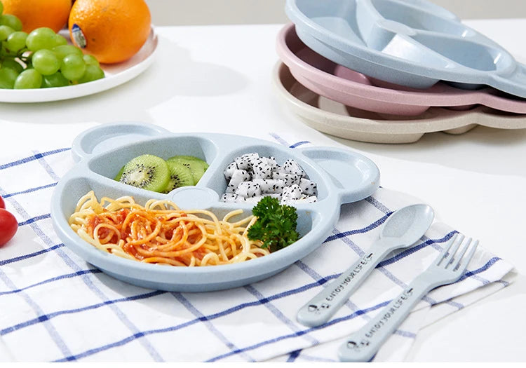 Set de plato y cubiertos de ososPlatos infantilesBaby & Toddler > Nursing & Feeding > Feeding Essentials > Flatware Sets