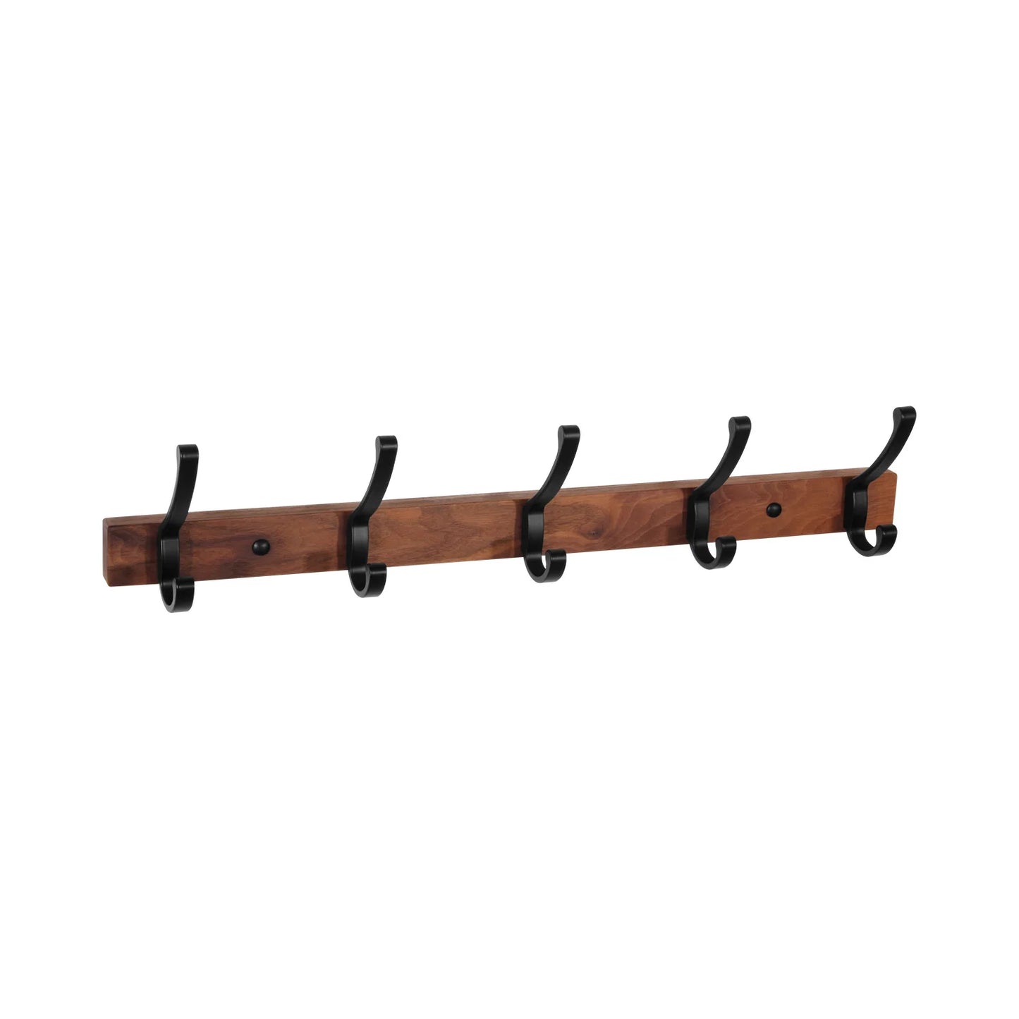 Decorative five-hanger wall coat rack