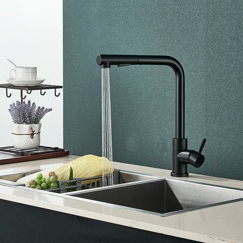 Grifo de cocina extraíble con regulador de chorroGrifosHardware > Plumbing > Plumbing Fixtures > Faucets > Kitchen Sink Faucets