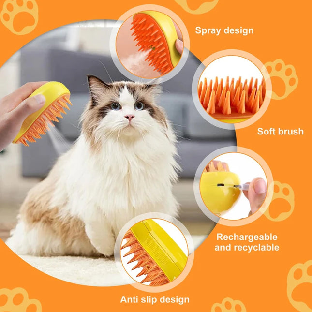 Steam comb for pets