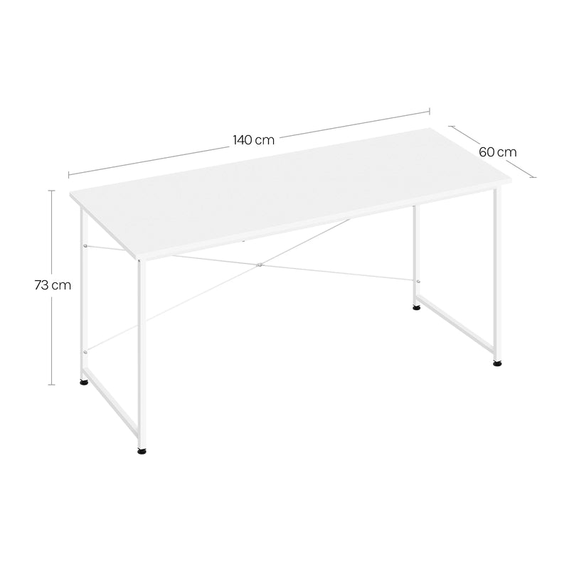 Escritorio moderno con estructura metálica | 100×50×76 / 120×60×73 / 140×60×73 cm – tablero E1EscritoriosFurniture > Office Furniture > Desks