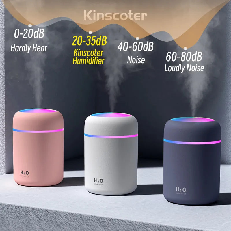 Mini humidificateur de 300 ml et diffuseur d'arômes portable USB